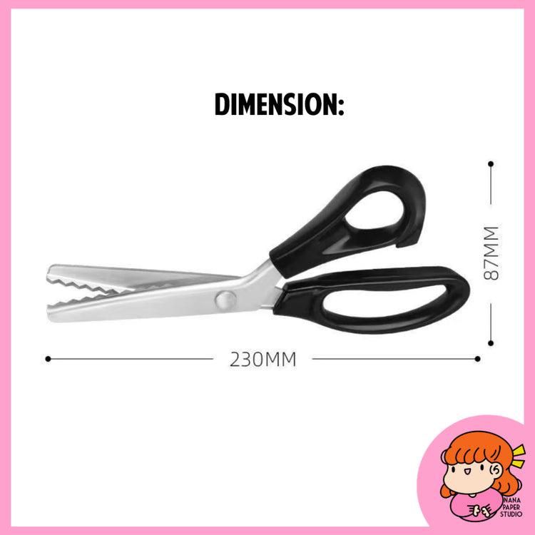 🇸🇬 Zigzag Scissors for DIY Chipbags School Projects Arts and Crafts Triangle Angle Nana Paper Studio