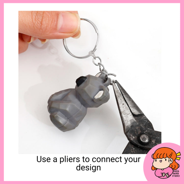 🇸🇬 Key Chain Split Key Rings for DIY Keychains Accessories Arts Crafts Jewelry Making 1 PC