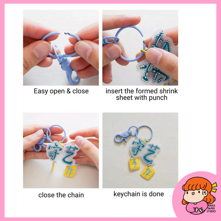 🇸🇬 Key Chain Split Key Rings for DIY Keychains Accessories Arts Crafts Jewelry Making 1 PC