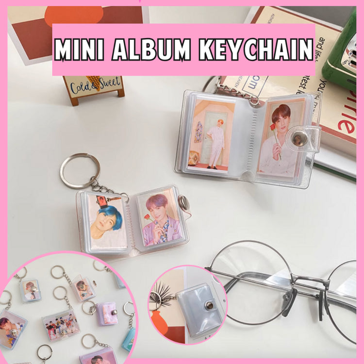 🇸🇬 Mini Photo Album Keychain DIY Photo Insert Gifts Giveaways Project