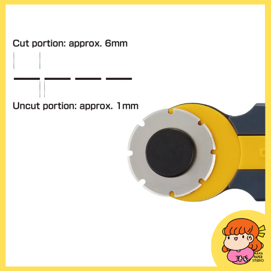 🇸🇬 Perforation Cutter for Paper Tickets Project Cardstock 18MM