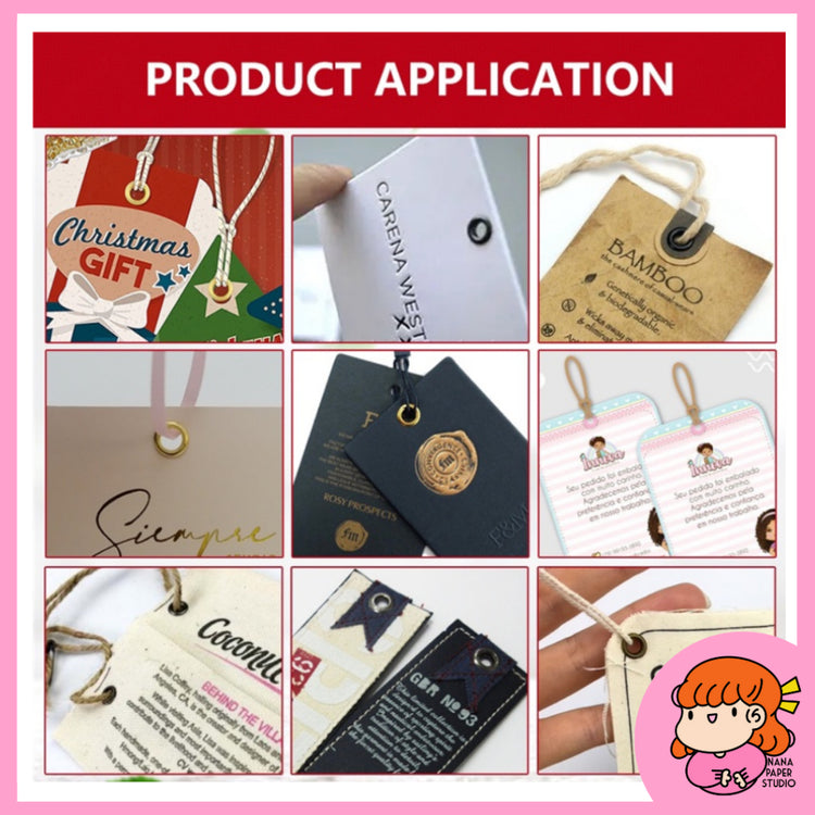 🇸🇬 2 in 1 Eyelet Puncher 5MM for Hang Tag with Eyelet Grommet Leather Paper Board Fabric Clay Nana Paper Studio