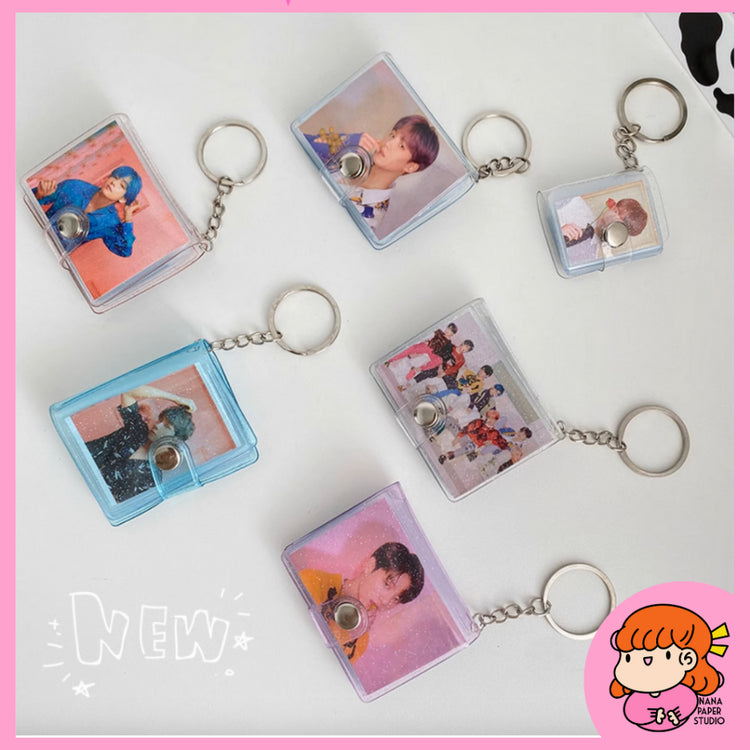 🇸🇬 Mini Photo Album Keychain DIY Photo Insert Gifts Giveaways Project