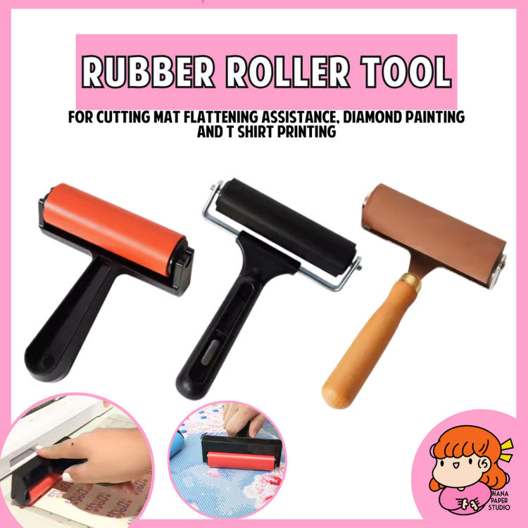 🇸🇬 Rubber Roller Tool for Cutting Mat Arts and Crafts Projects Diamond Painting T Shirt Printing