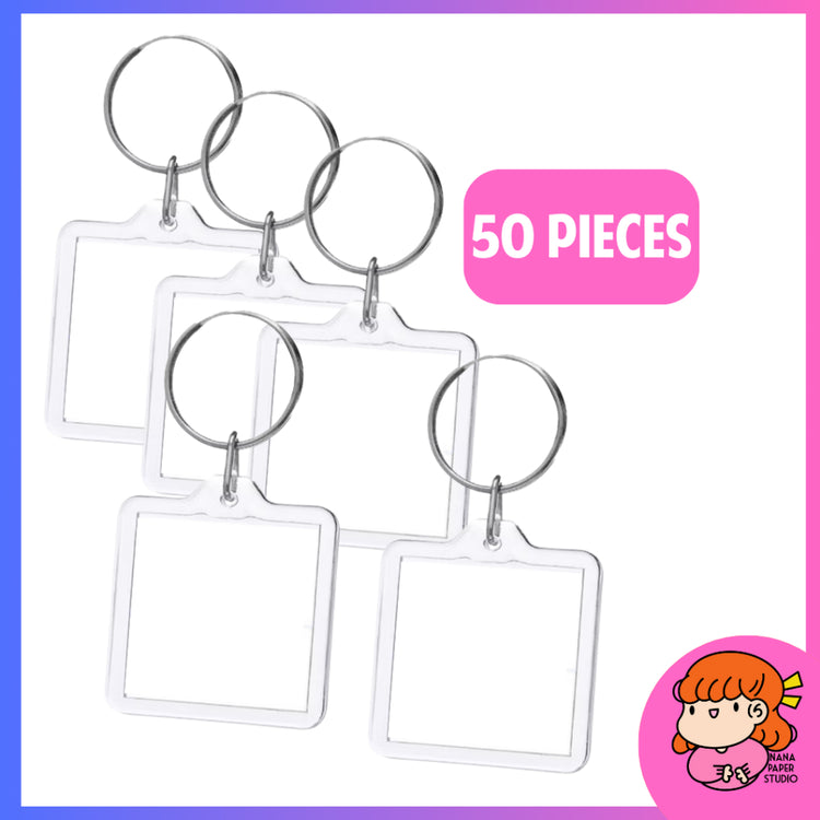 🇸🇬 Wholesale DIY Blank Square Keychain Acrylic Photo Insert