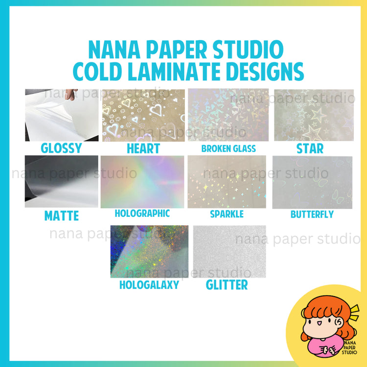 🇸🇬 A4 Glossy Cold Laminate - 200 sheets Photo Top Adhesive Paper