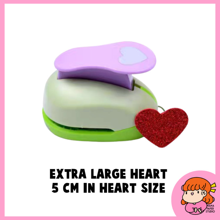 🇸🇬 Heart Puncher for Paper Cardstock Foam - Small Big 1PC