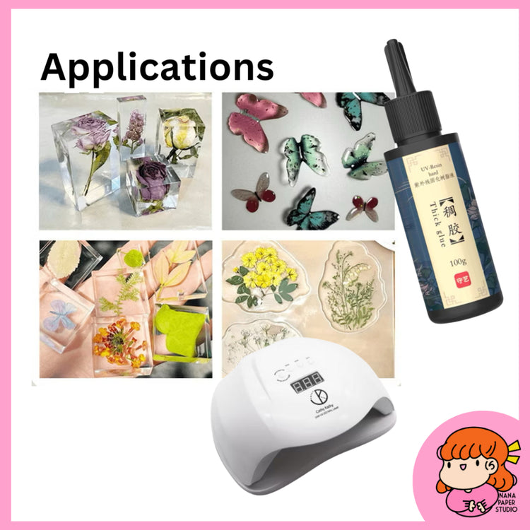 🇸🇬 UV Resin Glue HARD CRystal CleaR UV-curable Epoxy For DIY Jewelry Making Handmade Crafting